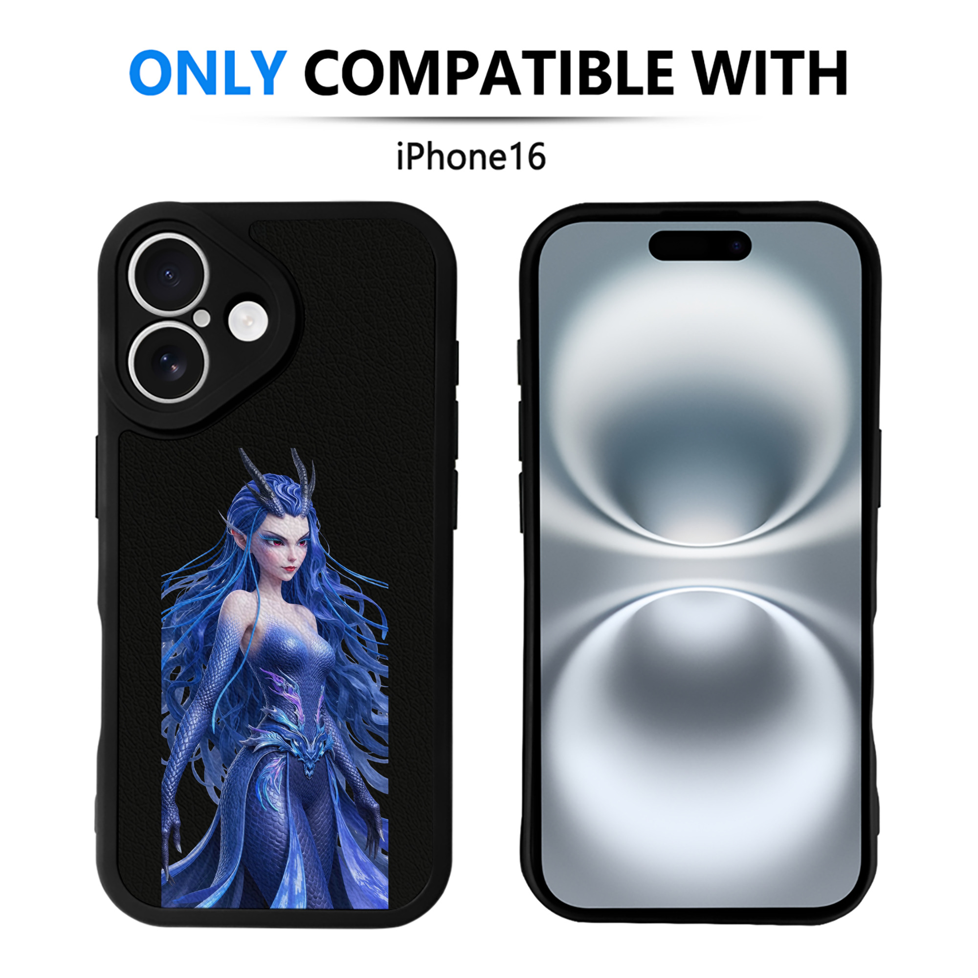 （画像用） Ne Zha 2 ナタ 魔童の大暴れ 【iPhone 16シリーズ対応】シリコンスマホケース（レザー調） 材質：シリコン